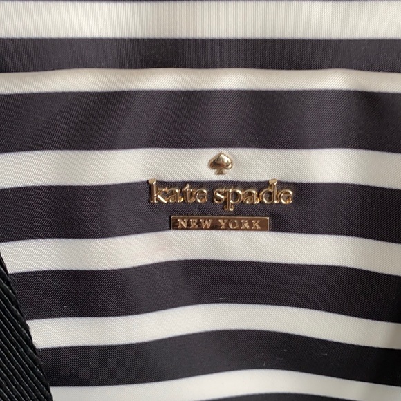 kate spade Black and Ivory Striped Laptop Bag - Picture 4 of 14